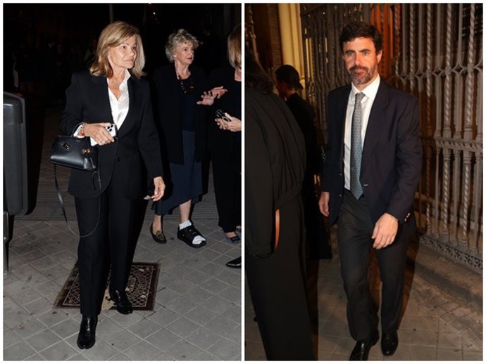 Cari Lapique y Antonio Matos han asistido este lunes al funeral en memoria de Paloma de Urquijo y Eulate