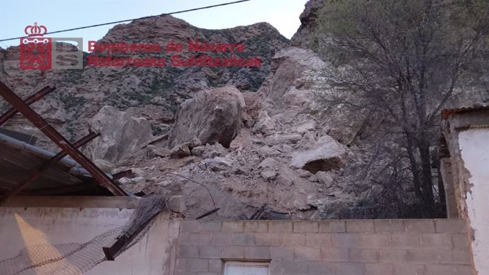 Deslizamiento de la ladera en Milagro.