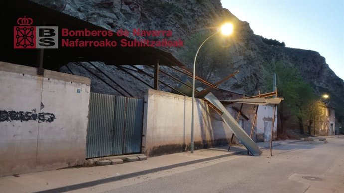 Imagen de la zona del desprendimiento.