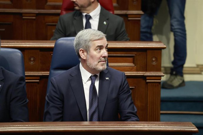 El presidente de Canarias, Fernando Clavijo, en el 'Debate sobre el Estado de la Nacionalidad'