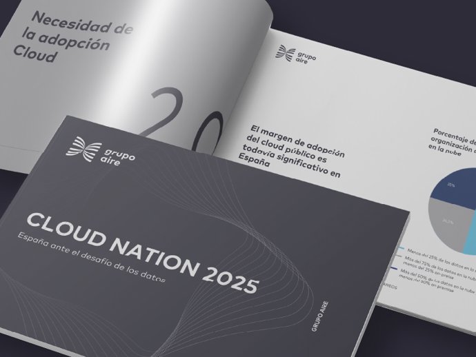 Imagen del estudio 'Cloud Nation 2025: España ante el desafío de los datos' elaborado por el grupo Aire y Atlas Tecnológico