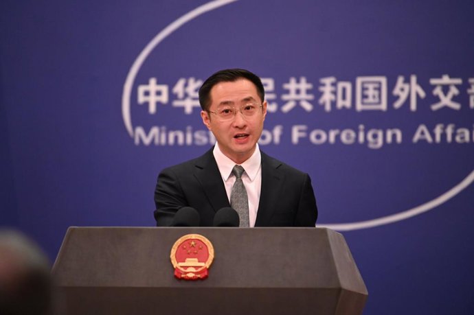 Archivo - Arquivo - Lin Jian, porta-voz do Ministério das Relações Exteriores da China.