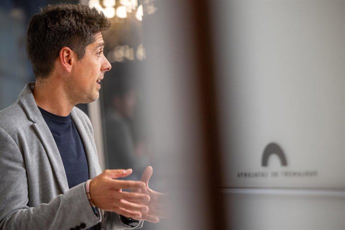 Archivo - El portavoz de los Comuns en el Parlament, David Cid