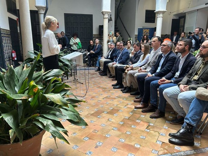 La consejera de Cultura, en la presentación de la Cátedra Olavide de Flamenco.