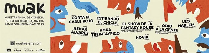Cartel del festival MUAK.