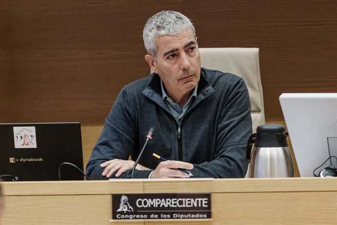 Archivo - El exconsejero delegado de Banca Privada d'Andorra Joan Pau Miquel Prats comparece durante la Comisión de Investigación sobre la denominada ‘Operación Catalunya’, en el Congreso de los Diputados, a 11 de febrero de 2025, en Madrid (España).