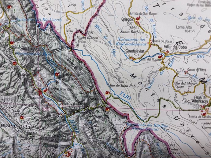 Nuevo mapa de la provincia de Cuenca.