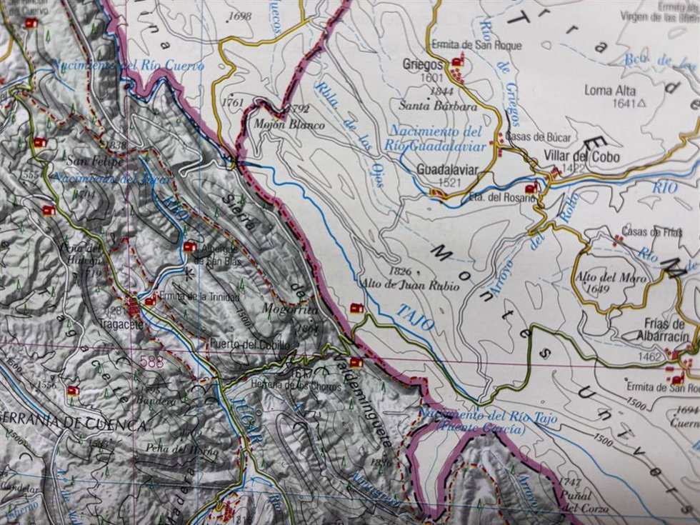 Nuevo mapa de la provincia de Cuenca.