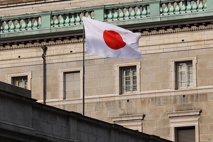 Archivo - Arquivo - Imagem de arquivo de uma bandeira do Japão.