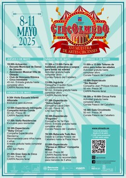 Cartel de la la XVI Muestra de Artes Circenses de Olmedo, Circolmedo