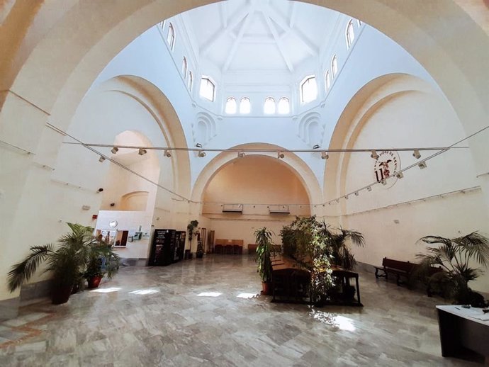 Imagen del interior del pabellón de Uruguay