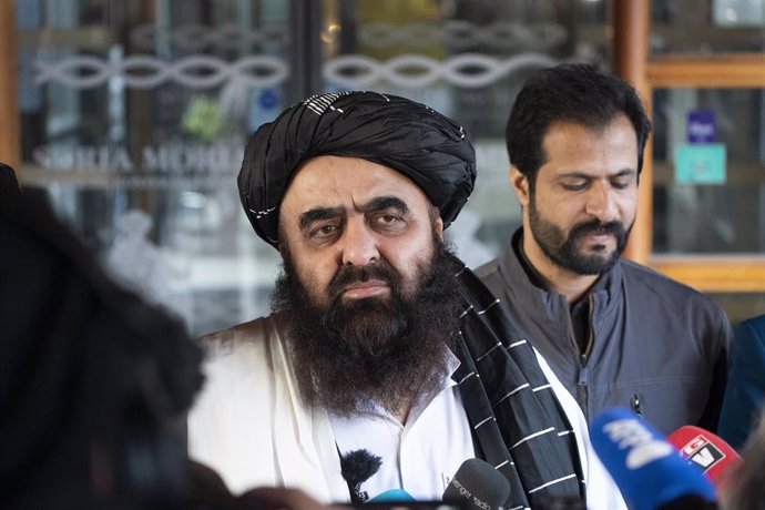 Archivo - El ministro de Exteriores de las autoridades instauradas por los talibán en Afganistán, Amir Jan Mutaqi (archivo)