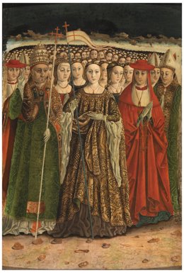 Archivo - Reproducción de la obra 'Santa Úrsula con las once mil vírgenes'.