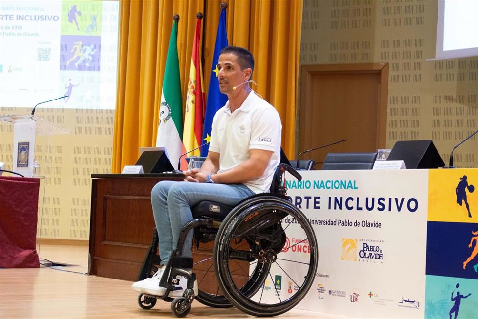 Uno de los participantes en el Seminario Nacional de Deporte Inclusivo.