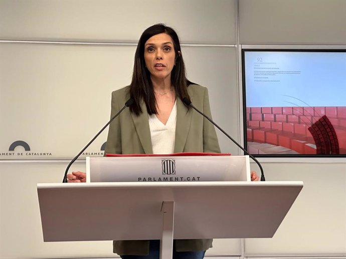 La portaveu del PSC-Units al Parlament, Elena Díaz