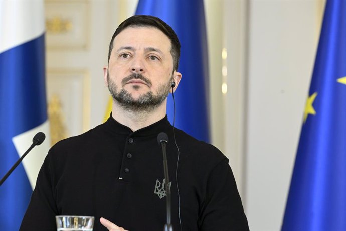 El presidente de Ucrania, Volodimir Zelensky.