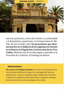 La Semana Santa de Mérida en 'National Geographic'