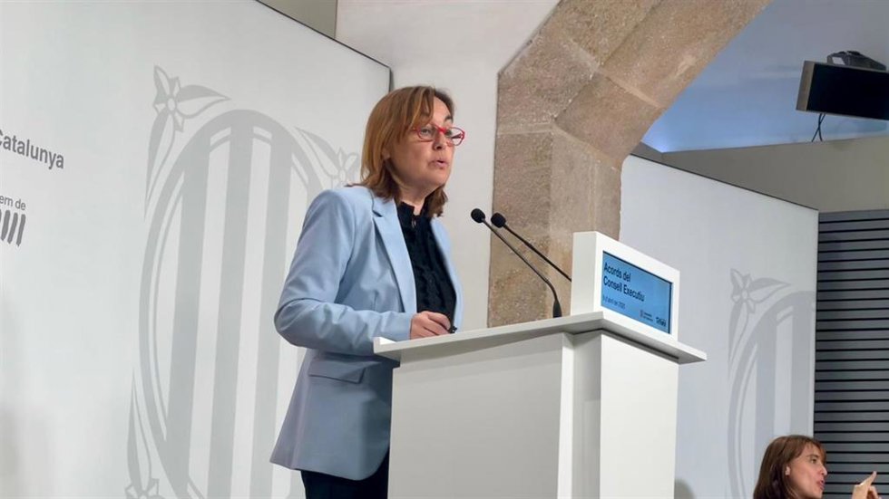 La consellera de Territorio, Vivienda y Transición Ecológica y portavoz de la Generalitat, Sílvia Paneque, en una rueda de prensa tras el Consell Executiu