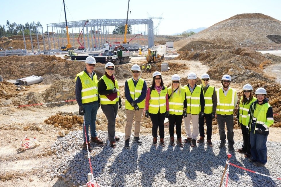 Visita de los representantes de CINEA a las obras de la interconexión con Francia por el Golfo de Bizkaia en Gatika y Lemoiz