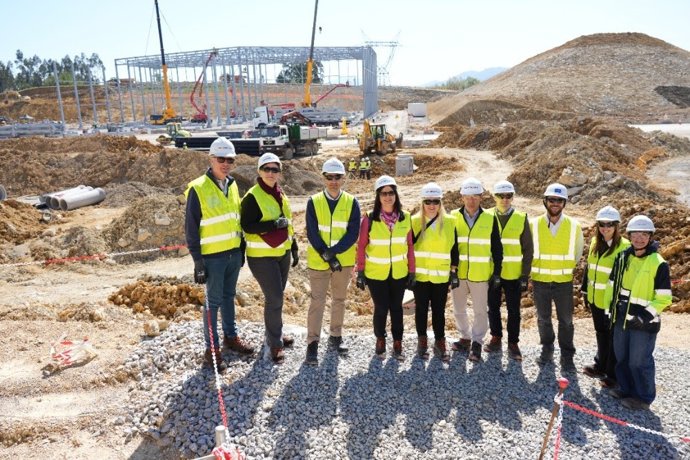 Visita de los representantes de CINEA a las obras de la interconexión con Francia por el Golfo de Bizkaia en Gatika y Lemoiz