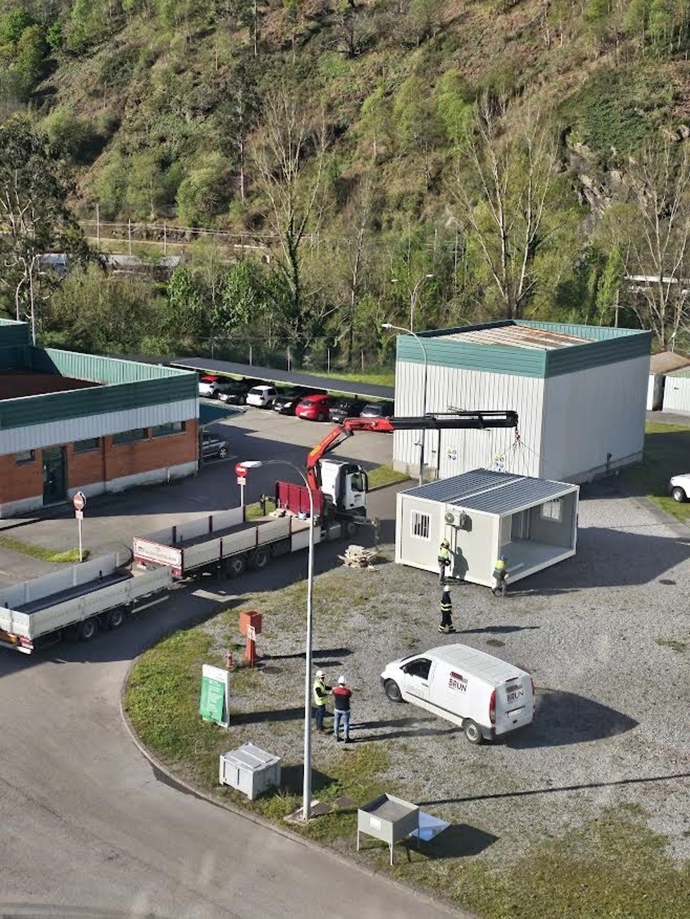 Casetas de obra en La Pereda