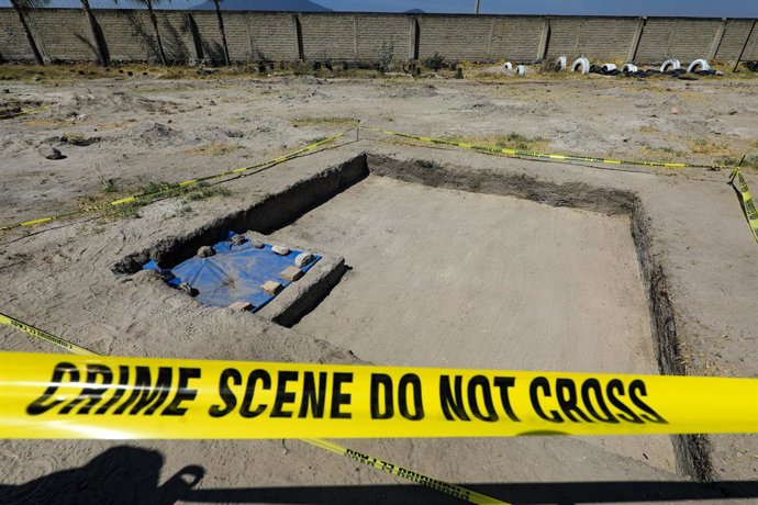 General view of  Rancho Izaguirre,  where members of the Jalisco Nueva Generacion cartel used it as a recruitment and extermination center. on March 20, 2025 in Teuchitlán, Mexico.