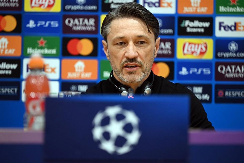 08 April 2025, Spain, Barcelona: Dortmund coach Niko Kovac attends a press conference, ahead of Wednesday's UEFA Champions League quarter final soccer match against Barcelona. Photo: Federico Gambarini/dpa