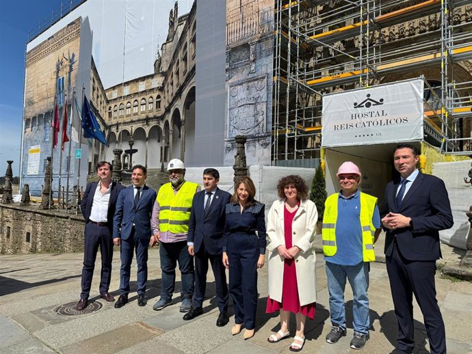 Ciudades Patrimonio y Paradores han presentado las reformas del Hostal dos Reis Católicos.