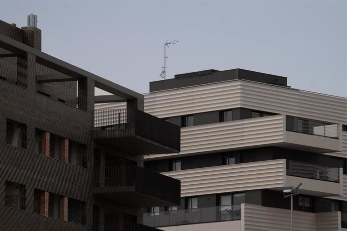 Archivo - Fachada de una vivienda