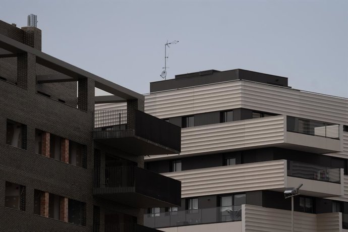 Archivo - Fachada de una vivienda