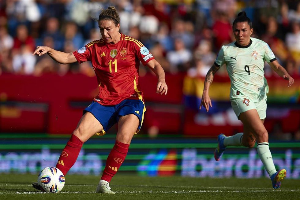Alexia Putellas en el España-Portugal