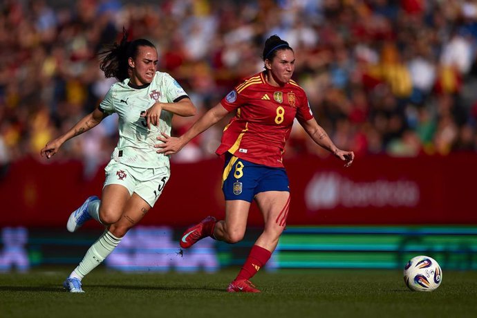 Mariona Caldentey en el España-Portugal