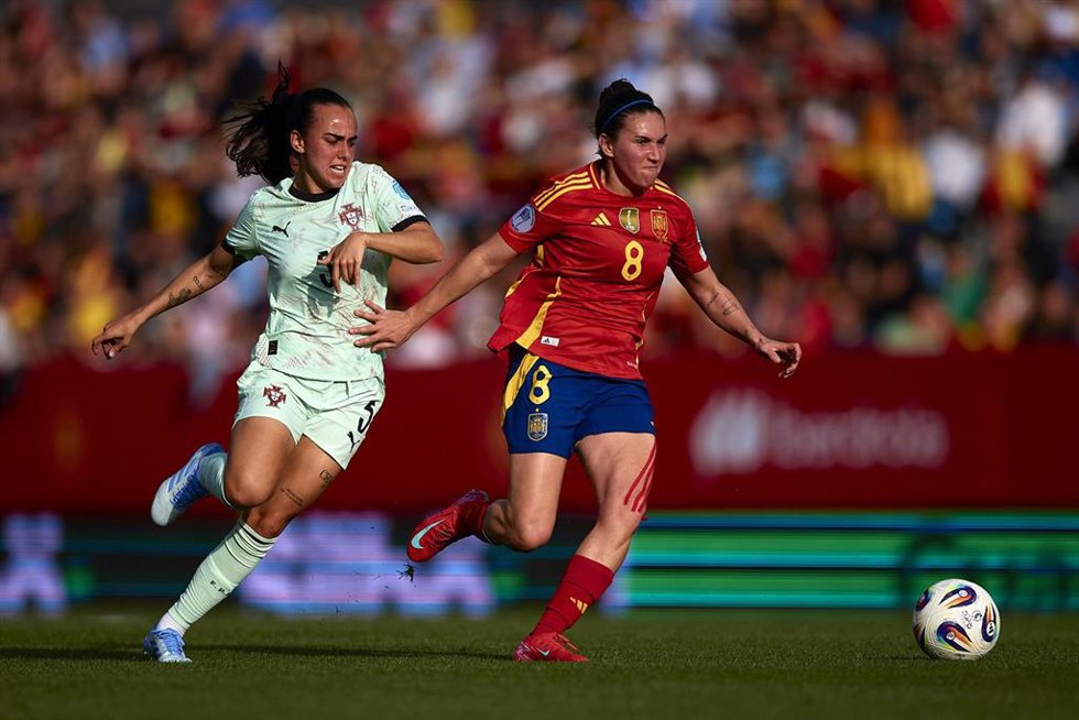 Mariona Caldentey en el España-Portugal