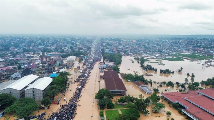 Inundaciones a causa de las lluvias torrenciales en la capital de República Democrática del Congo (RDC), Kinshasa (archivo)