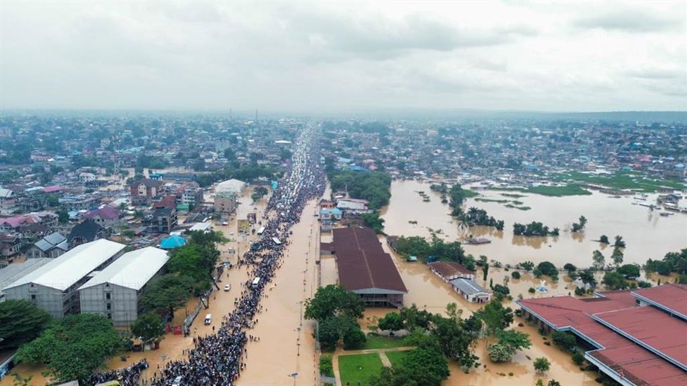 Inundaciones a causa de las lluvias torrenciales en la capital de República Democrática del Congo (RDC), Kinshasa (archivo)