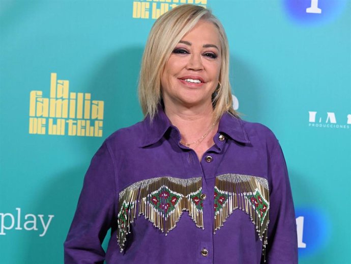 Belén Esteban durante la fiesta de presentación de ‘La familia de la tele'