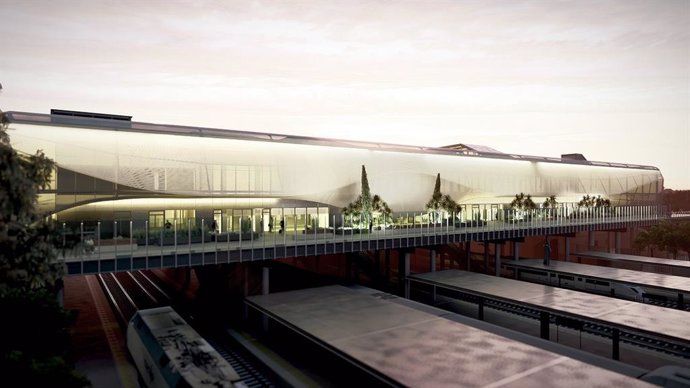 Proyección de la nueva estación de Valladolid