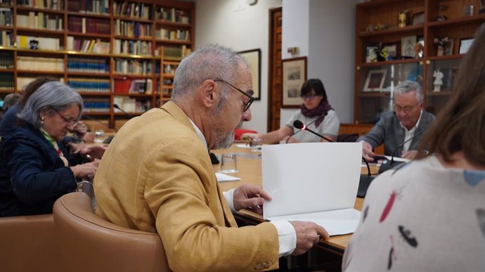 Archivo - Consejeros del CVC durante un pleno de la institución consultiva