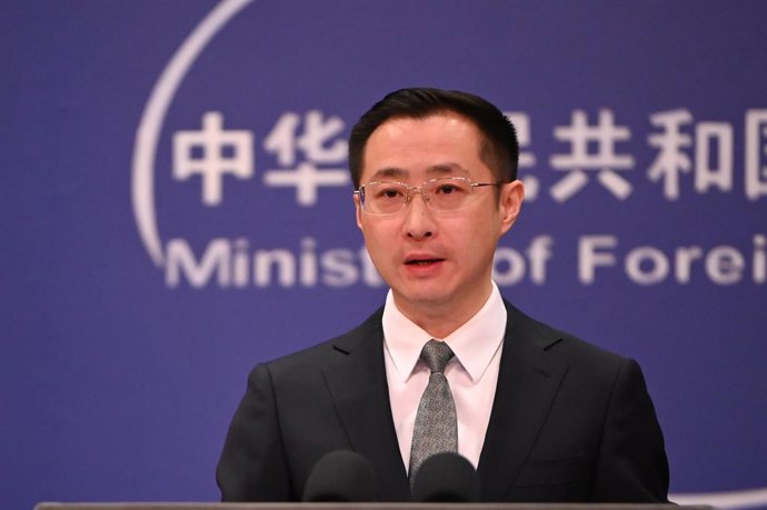 Archivo - Arquivo - Lin Jian, porta-voz do Ministério das Relações Exteriores da China.