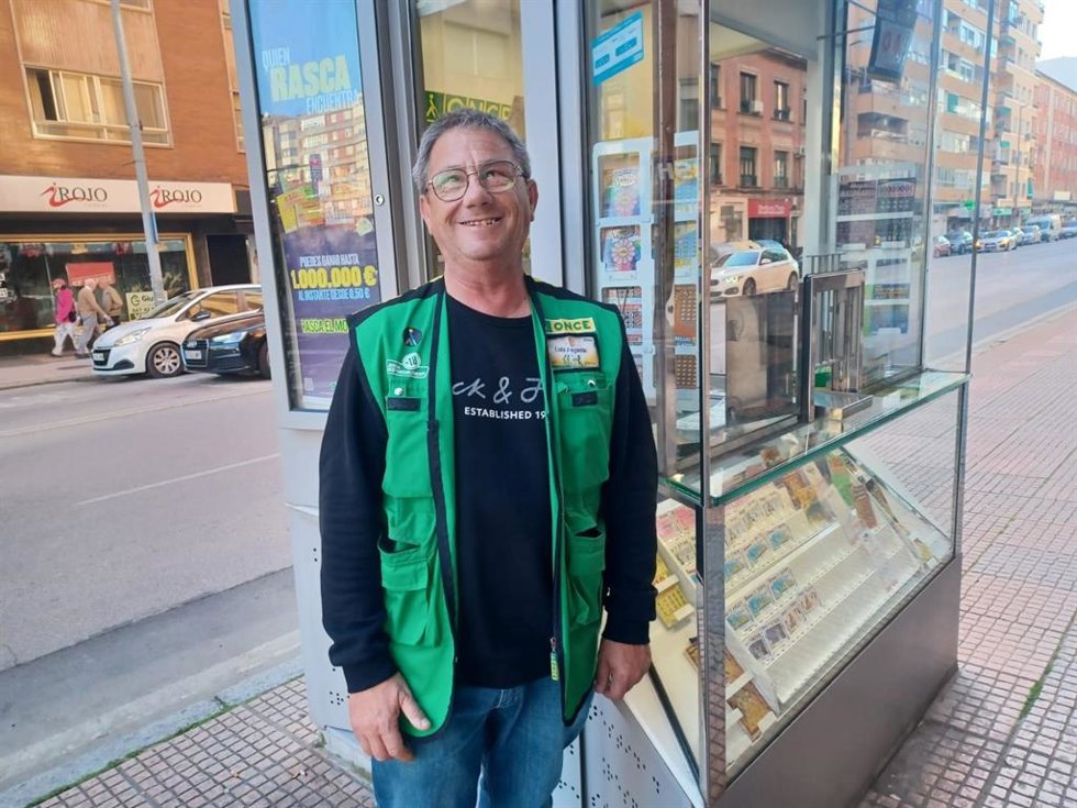 El vendedor de la ONCE Luis Augusto Conde Canales