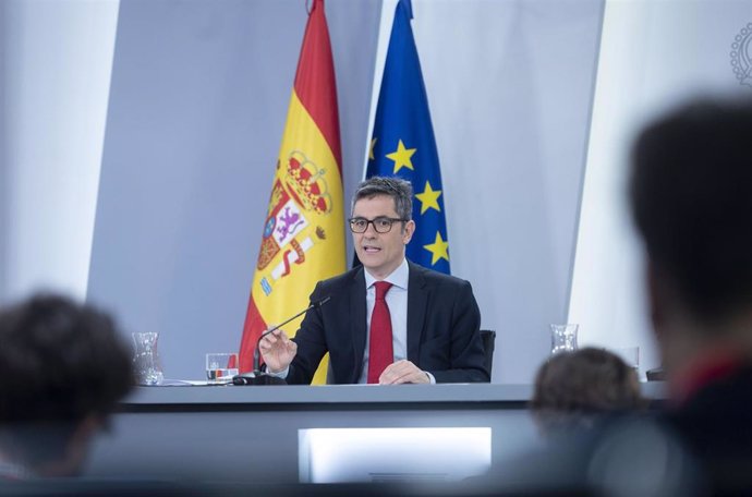 Archivo - Imagen de archivo del ministro de la Presidencia, Justicia y Relaciones con las Cortes, Félix Bolaños, quien está citado a declarar como testigo el 16 de abril.