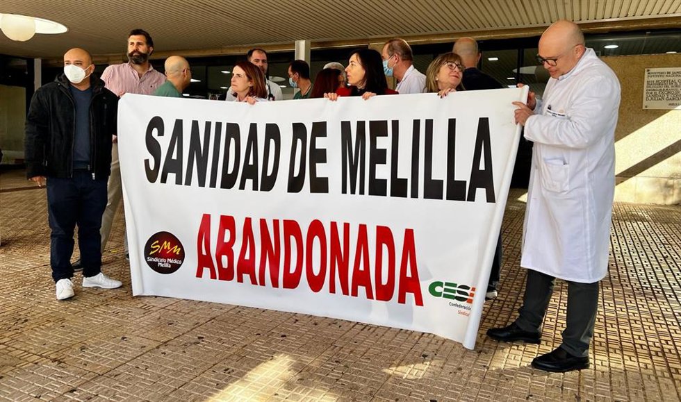 Archivo - Imagen de archivo de las concentraciones semanales de médicos en Melilla