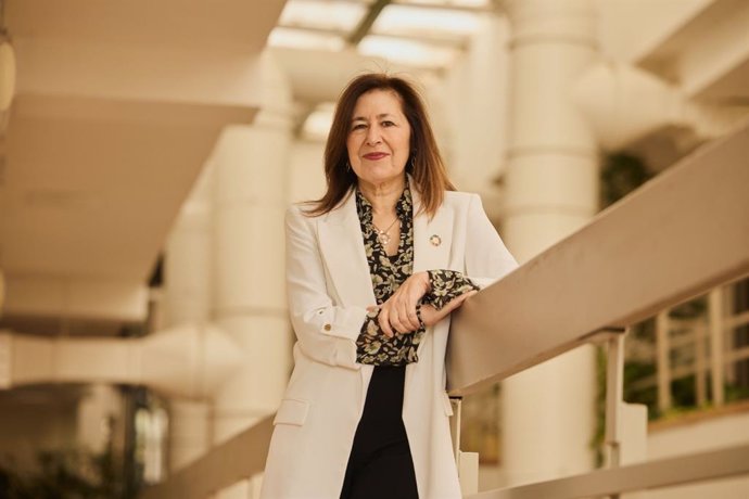 La rectora de la Universidad Autónoma de Madrid (UAM), Amaya Mendikoetxea, el 27 de marzo de 2025, en Madrid.