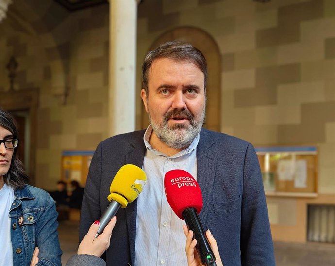 El secretario de Estado de Juventud e Infancia, Rubén Pérez, tras su intervención en el Youth Memory.
