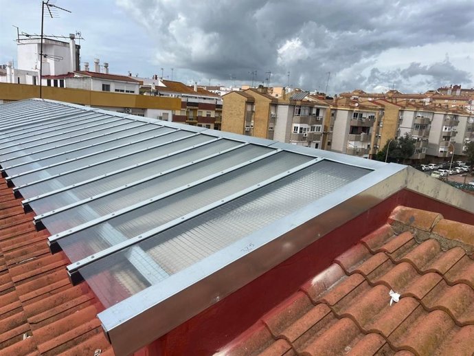 Obras en el IES Estuaria de Huelva.