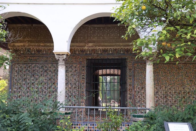 Archivo - Detalle del Cenador de Carlos V del Real Alcázar.