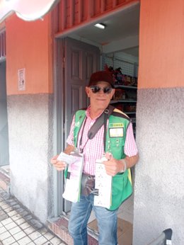 Francisco Javier Alvarado, agente vendedor de la ONCE
