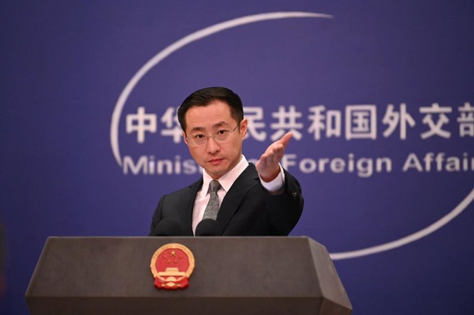 Archivo - Arquivo - Lin Jian, porta-voz do Ministério das Relações Exteriores da China.