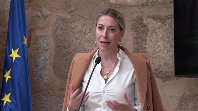 La presidenta de la Junta de Extremadura, María Guardiola, en una foto de archivo