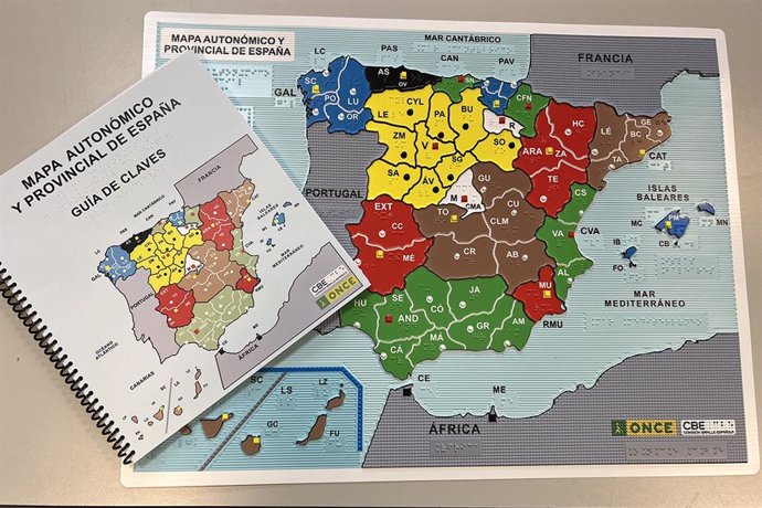 La ONCE lanza nuevos mapas accesibles para garantizar la inclusión en las aulas